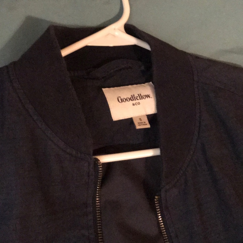 Blue size small bomber jacket